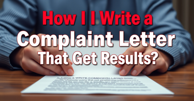 How Can I Write a Complaint Letter That Gets Results?