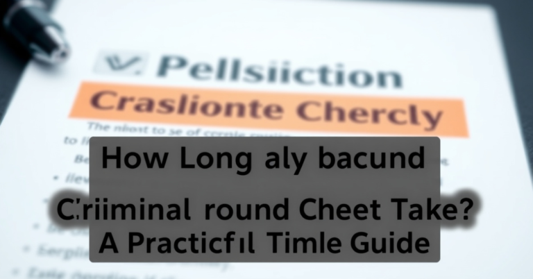How Long Does Criminal Background Check Take? A Practical Timeline Guide