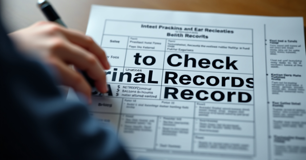 How to Check Criminal Records: A Step-by-Step Guide for Employers and Individuals
