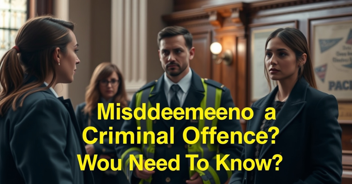 Is Misdemeanor a Criminal Offence? What You Need To Know