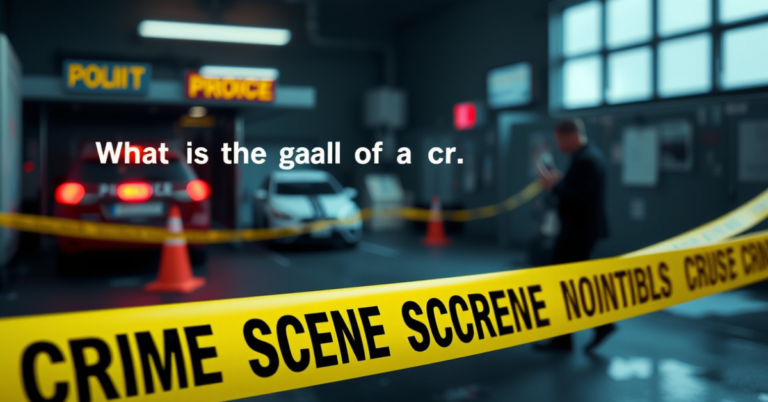 What Is the Goal of a Crime Scene Investigation? Understanding the Process and Its Purpose