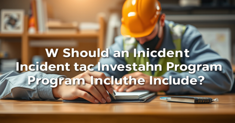 What Should an Incident Investigation Program Include? Essential Elements Explained