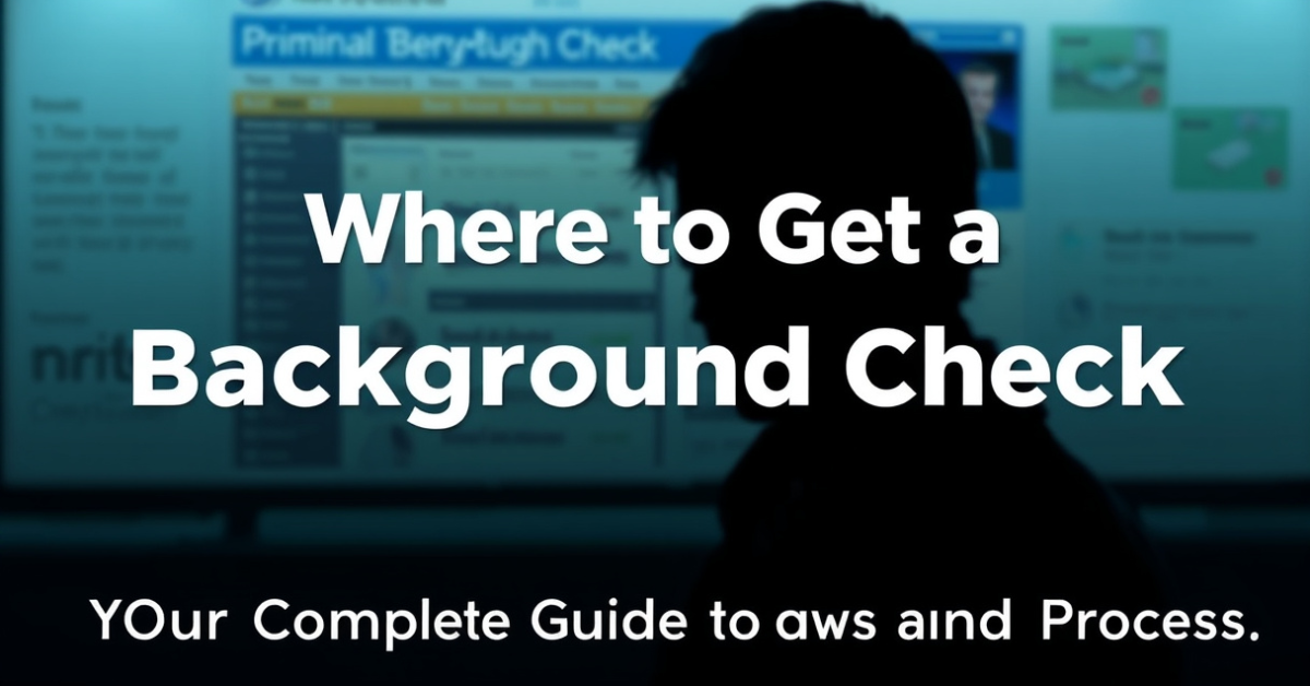 Where to Get a Criminal Background Check: Your Complete Guide to Sources and Process