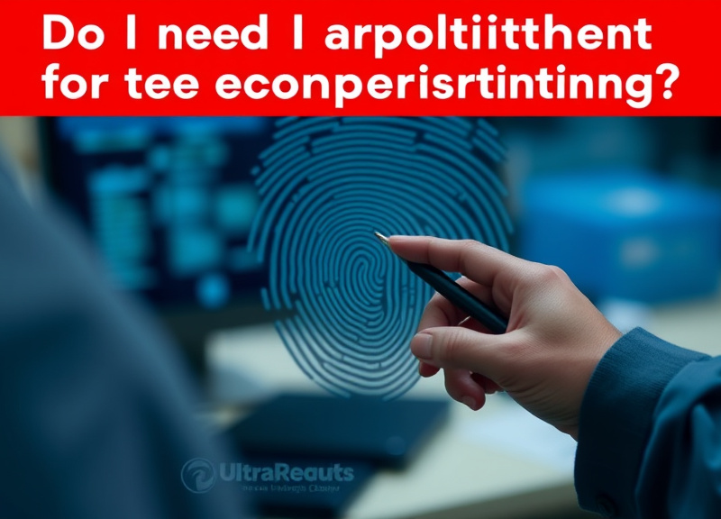 Do I need an appointment for fingerprinting?