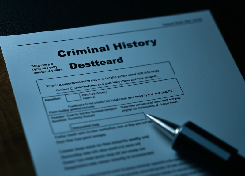 What Is a Criminal History Record?
