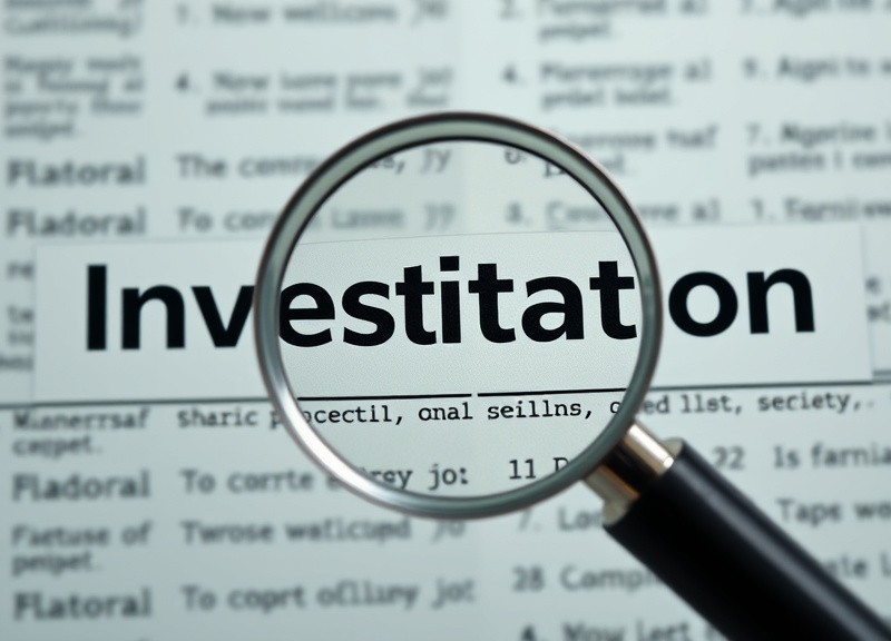 What is the correct spelling of investigation?