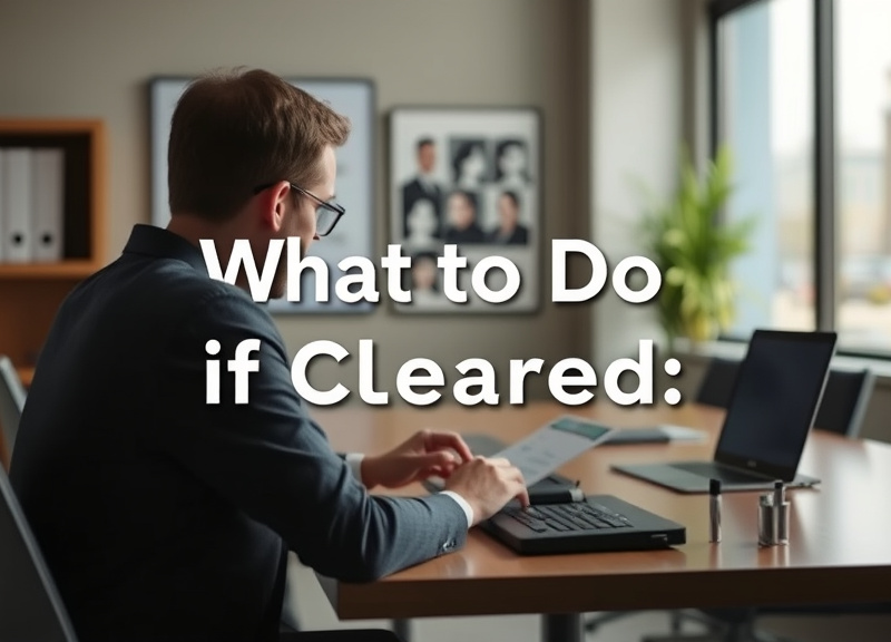 What to Do if Cleared