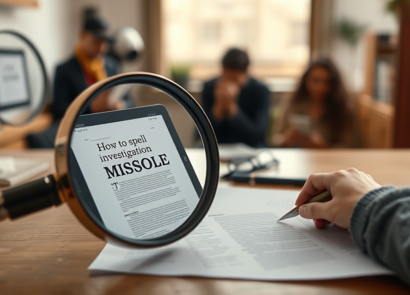 Why do people often misspell investigation?