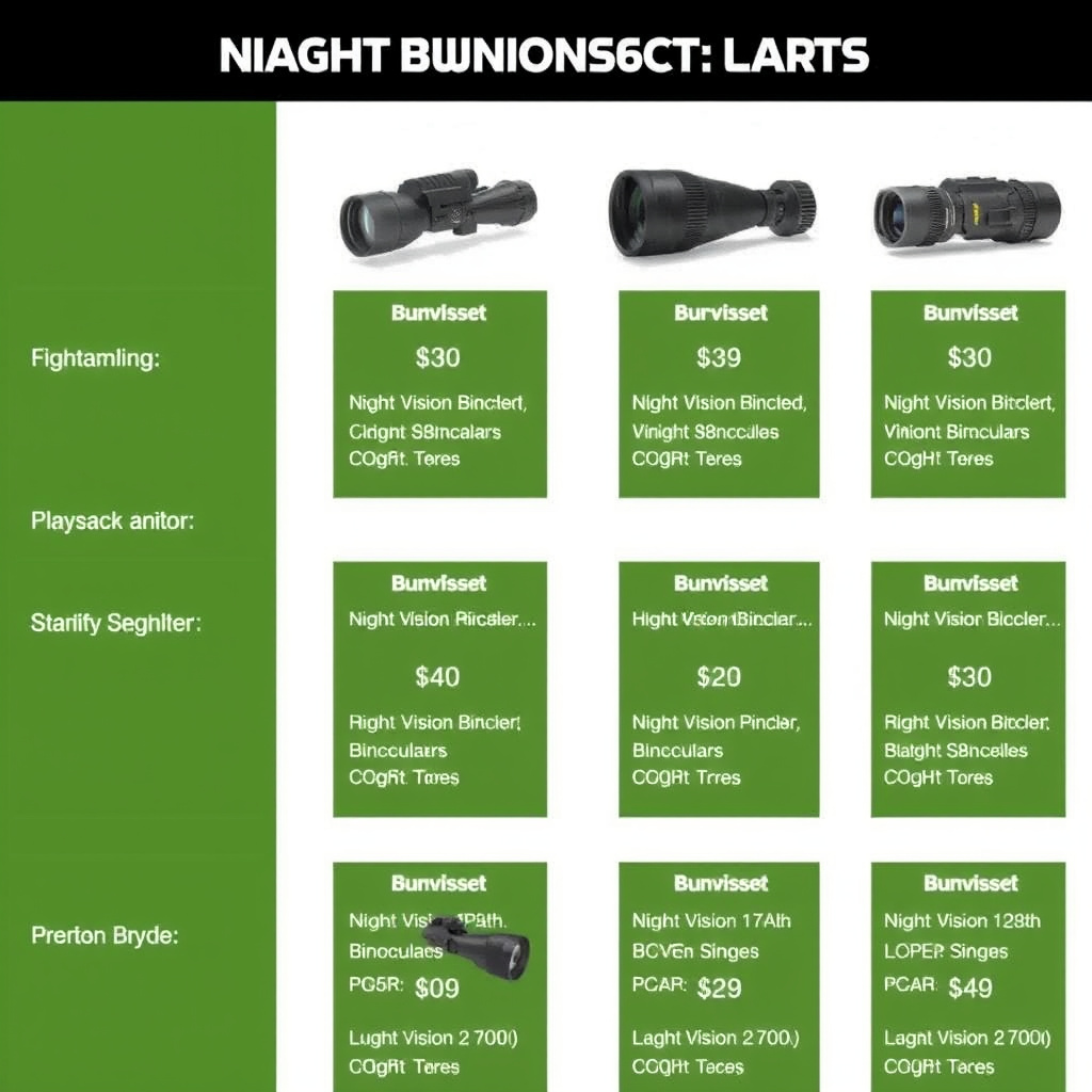 Comparing Night Vision Binocular Categories and Prices