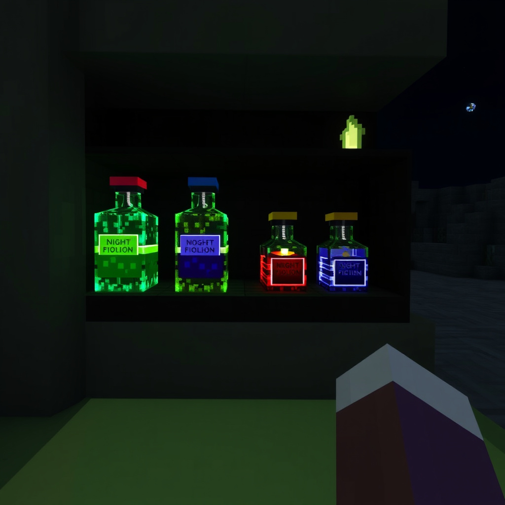 Storing and Using Night Vision Potions Efficiently