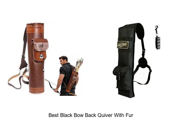 best black bow back quiver with fur