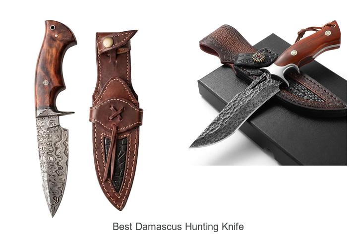 best damascus hunting knife