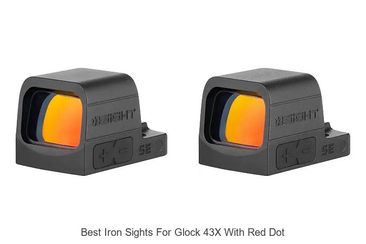 best iron sights for glock 43x with red dot