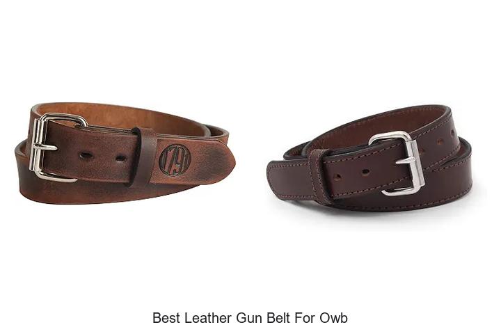 best leather gun belt for owb