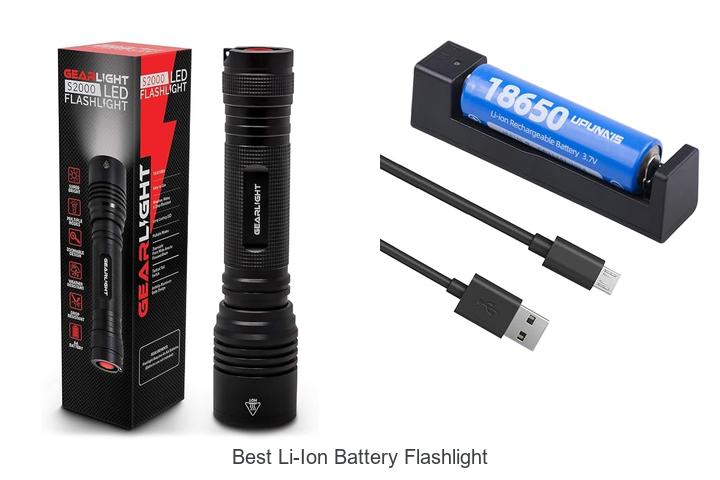 best li ion battery flashlight