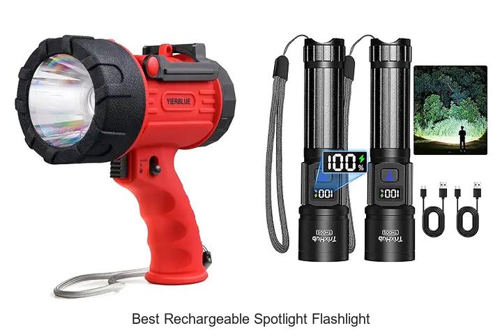 best rechargeable spotlight flashlight