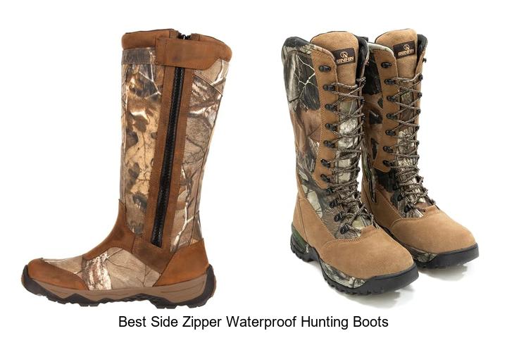 best side zipper waterproof hunting boots